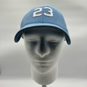 Nike Air Jordan H1 YPG Jumpman 23 Cap Carolina Blue Flexfit Curved Brim Hat